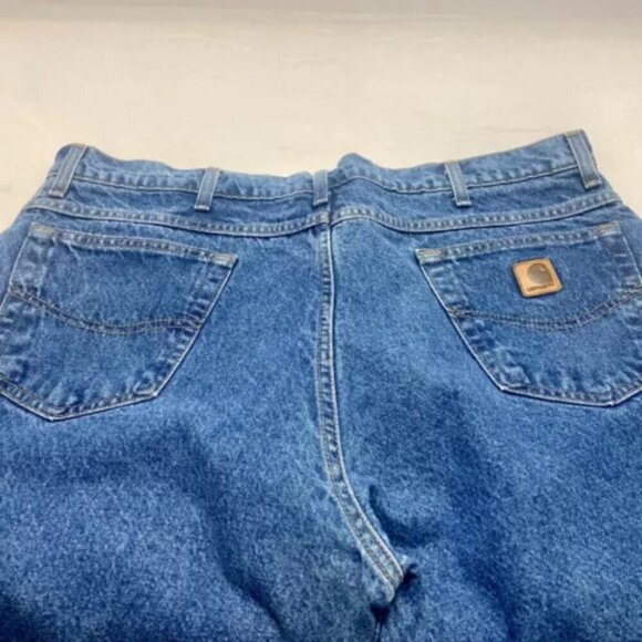Carhartt Jeans Men's 42 X 30 5 Pocket Medium Wash Straight Leg EUC - Picture 14 of 15